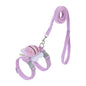 Adjustable Cat Harness Leash Set with Cute Bee Design!