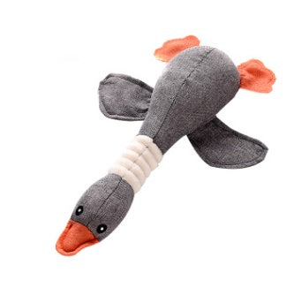 Plush dog puzzle toy with sound.