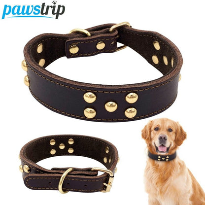 Premium Leather Dog Collar – Durable, Stylish, and Adjustable Fit