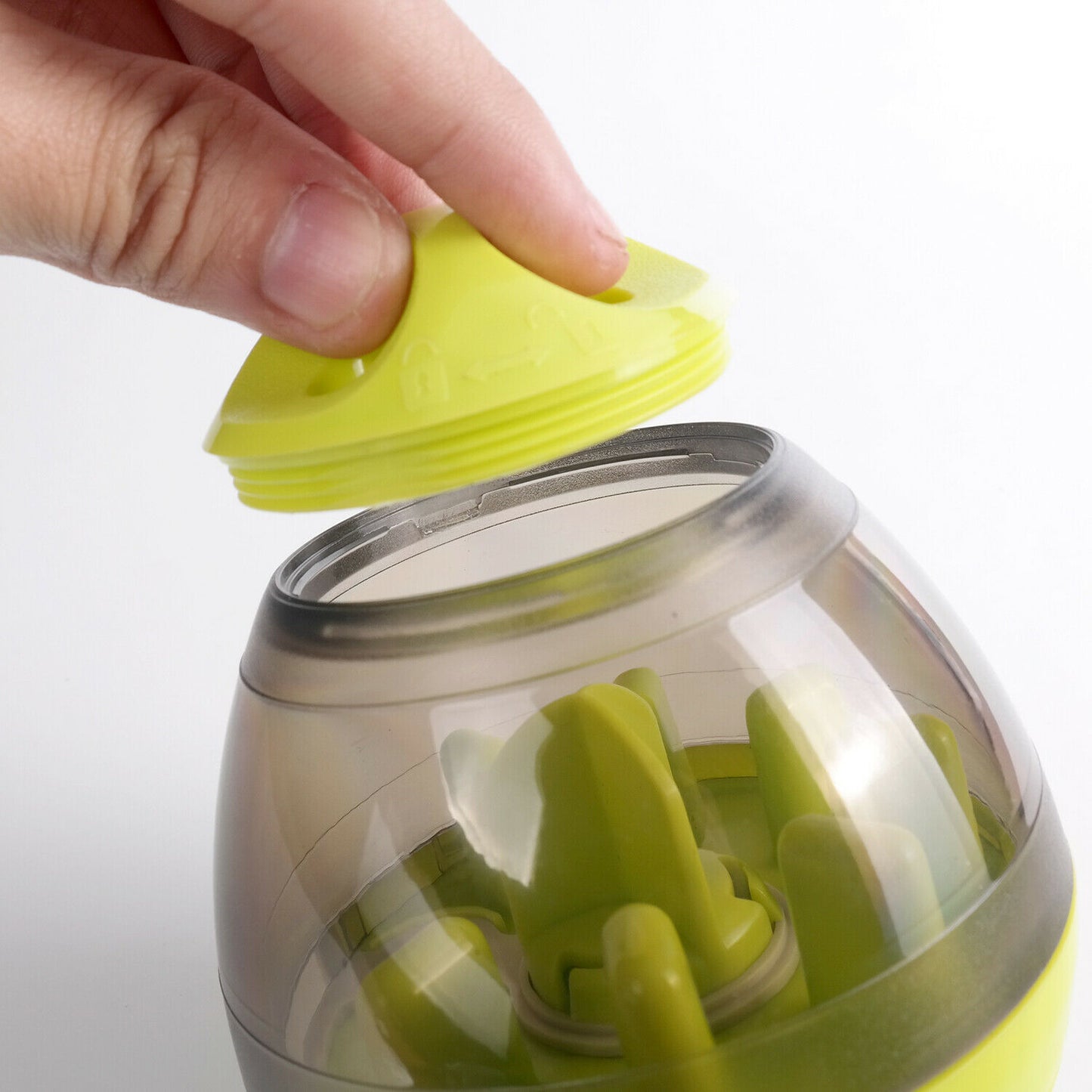 Interactive dog food tumbler feeder for mental and physical stimulation!