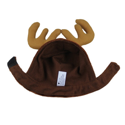 Christmas Pet Cat Dog Elk Deer Hat Reindeer Headband Cap