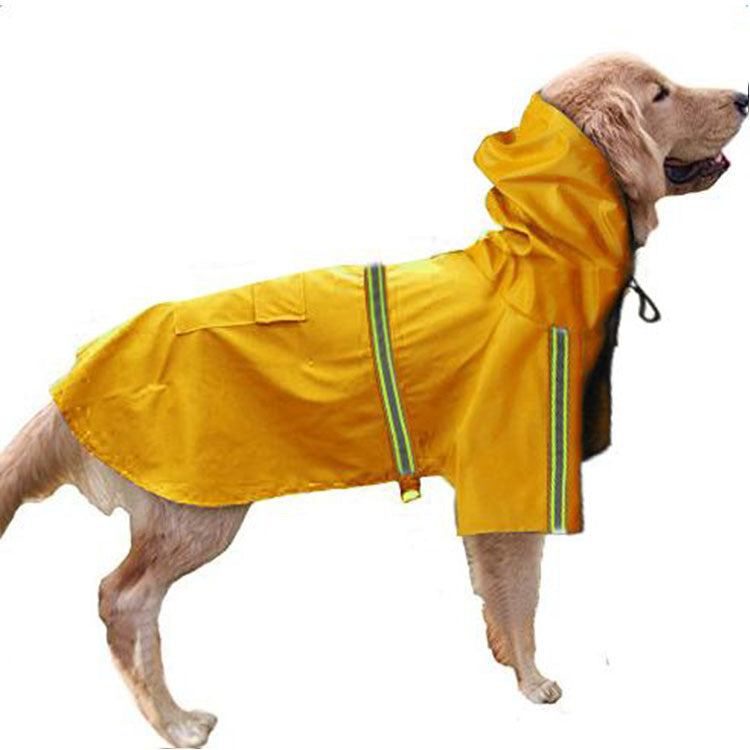 Waterproof Reflective Dog Raincoat for Large Dogs