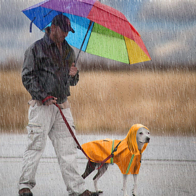 Waterproof Reflective Dog Raincoat for Large Dogs