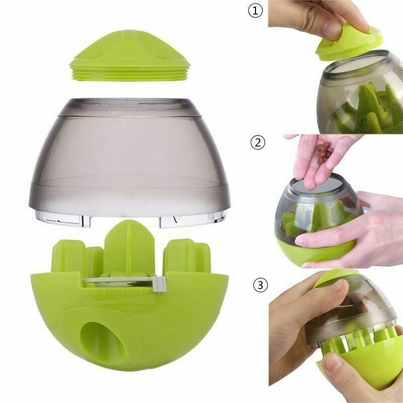 Interactive dog food tumbler feeder for mental and physical stimulation!