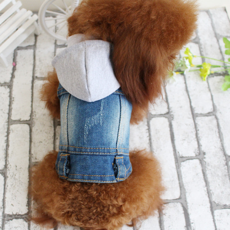 Stylish Denim Dog Jacket – Comfortable, Durable &amp; Seasonal Protection