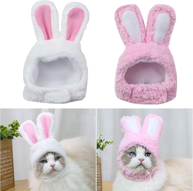 Cute Rabbit Pet Hat – Soft, Stylish & All-Season Wear