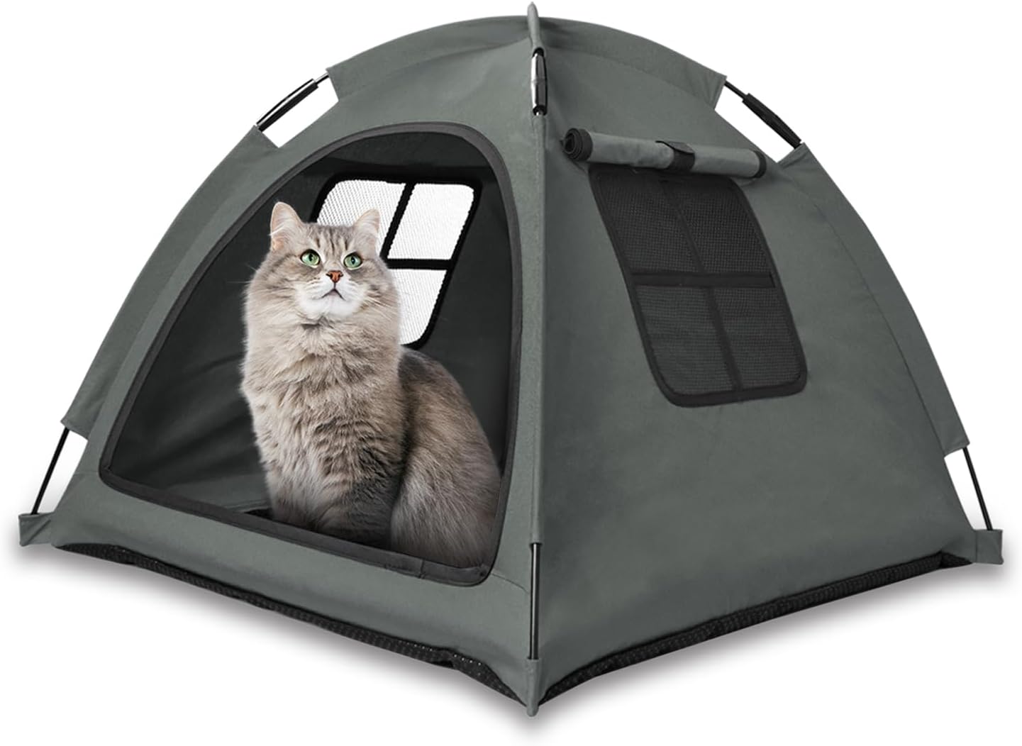 Cat tent cooling mat,  bed with cushion, indoor kennel.