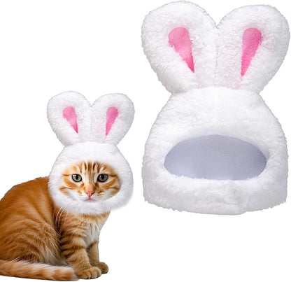 Cute Rabbit Pet Hat – Soft, Stylish & All-Season Wear