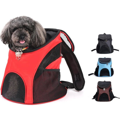 Portable, breathable backpack for small dogs and cats !