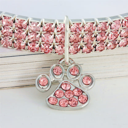 New pet collar with diamond mix for dogs and cats.