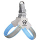 Adjustable, comfortable, reflective no-pull harness with leather leash.