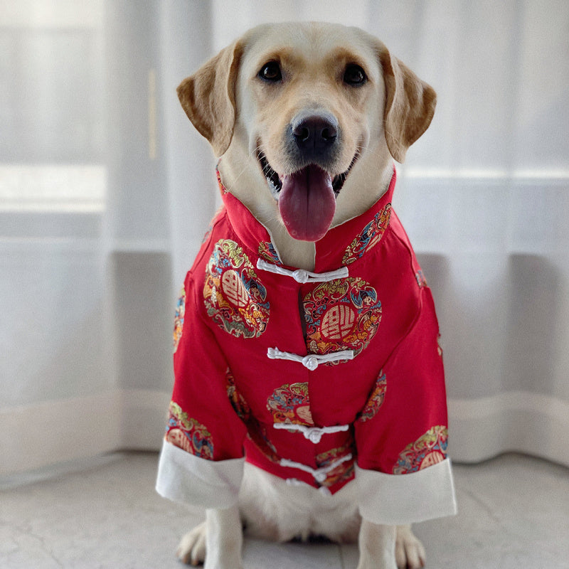 Festive Chinese Style Clothes For Pet Dogs