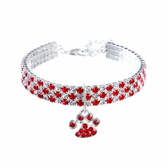 New pet collar with diamond mix for dogs and cats.