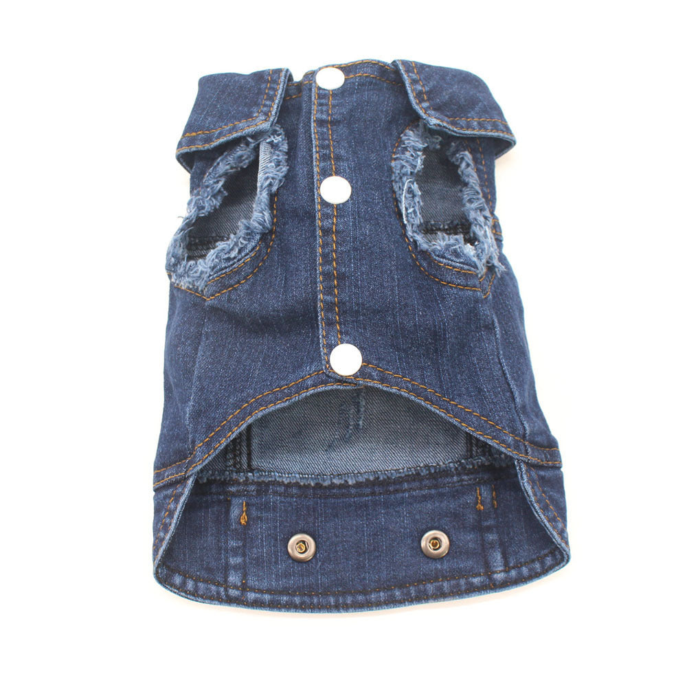 Stylish Denim Dog Jacket – Comfortable, Durable &amp; Seasonal Protection