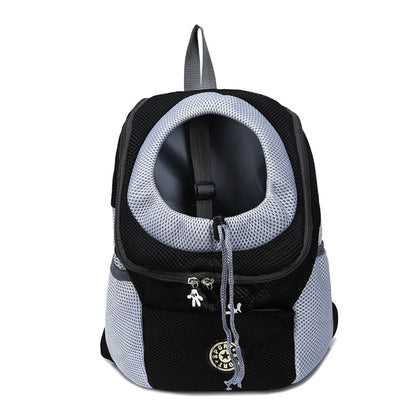 Comfortable pet backpack for easy, hands-free travel with dogs.