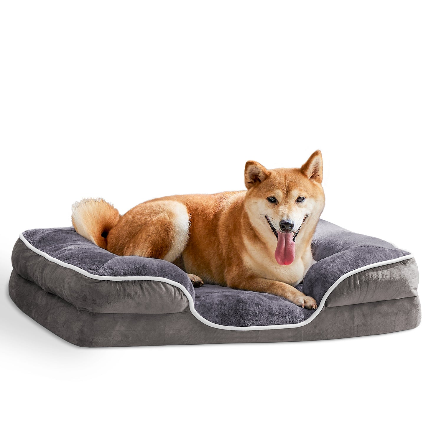 Memory Foam Pet Bed | Waterproof | Washable Cover | Non-Slip