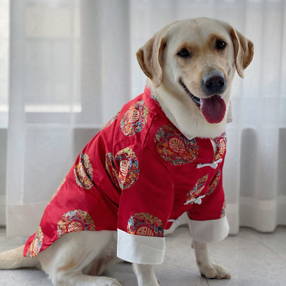 Festive Chinese Style Clothes For Pet Dogs