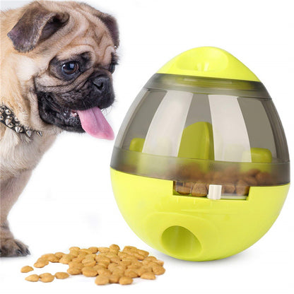 Interactive dog food tumbler feeder for mental and physical stimulation!