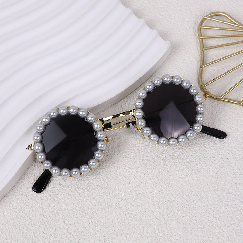 Cat & Dog Pearl Sunglasses – Cute Pet Party Accessories.